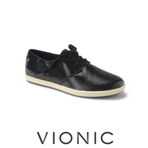 Vionic Palermo Black Snake Active Lace Up Shoes in Black, Like New